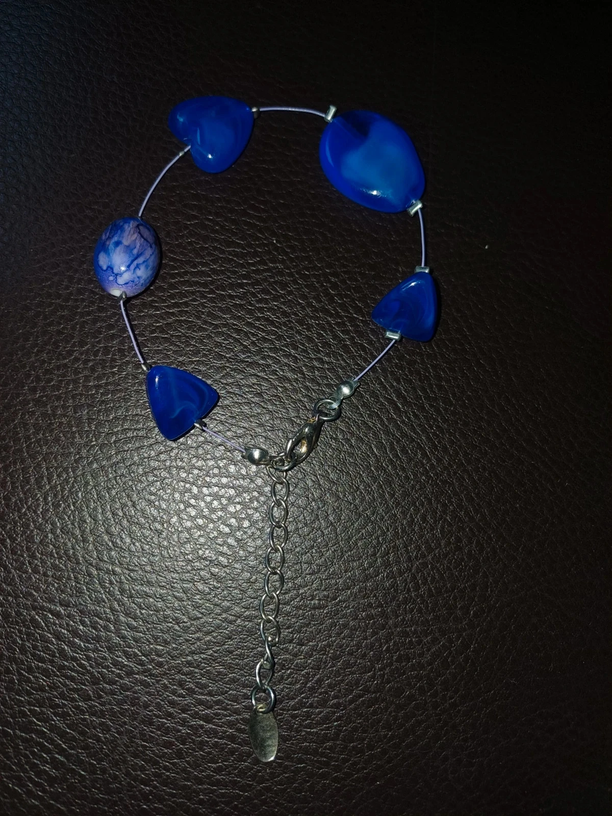 Bracelet bleu et argenté neuf